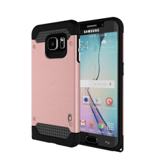 Load image into Gallery viewer, Galaxy s6 EDGE Case PunkCase Galactic Rose Gold Series Slim Protective Armor Soft Cover Case w/ Tempered Glass Protector Lifetime Warranty (Color in image: rose gold)
