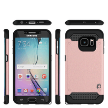 Load image into Gallery viewer, Galaxy s6 EDGE Case PunkCase Galactic Rose Gold Series Slim Armor Soft Cover w/ Screen Protector (Color in image: pink)
