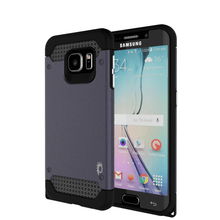 Charger l'image dans la galerie, Galaxy s6 EDGE Plus Case PunkCase Galactic Black Series Slim Protective Armor Soft Cover Case w/ Tempered Glass Protector Lifetime Warranty (Color in image: black)
