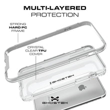 Load image into Gallery viewer, iPhone 7 Case, Ghostek Cloak 3 Series Case for iPhone 7 Case Clear Protective Case [SILVER] 
