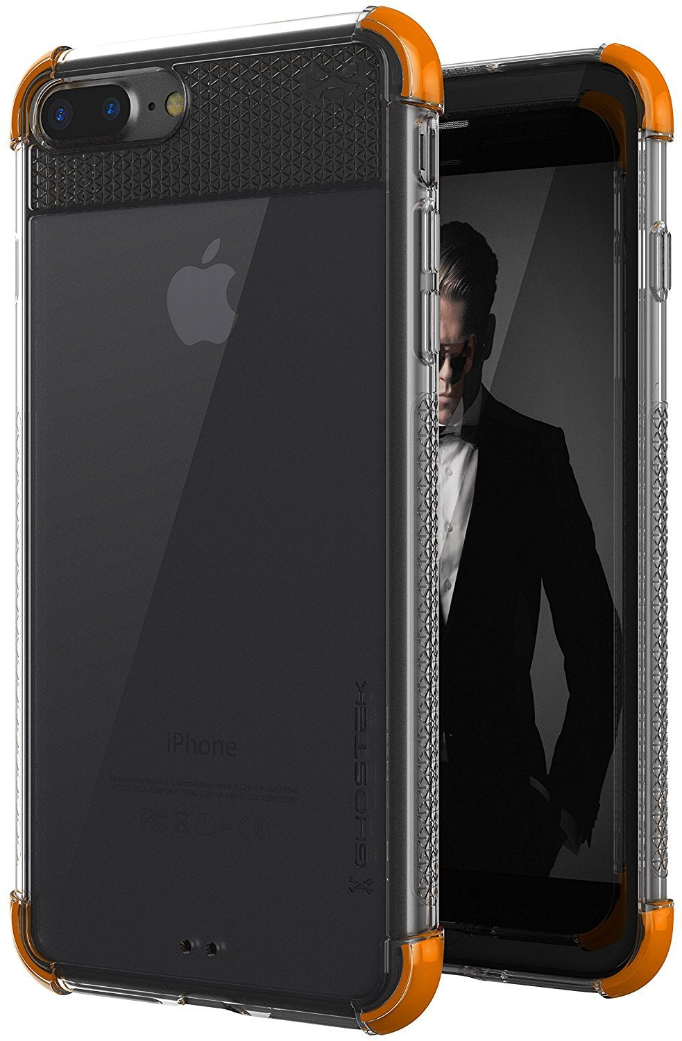 iPhone 8+ Plus Case, Ghostek Covert 2 Series for iPhone 8+ Plus Protective Case [ Orange] (Color in image: Orange)