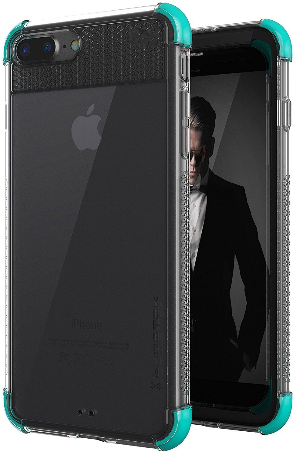 iPhone 8+ Plus Case, Ghostek Covert 2 Series for iPhone 8+ Plus Protective Case [ Teal] (Color in image: Teal)