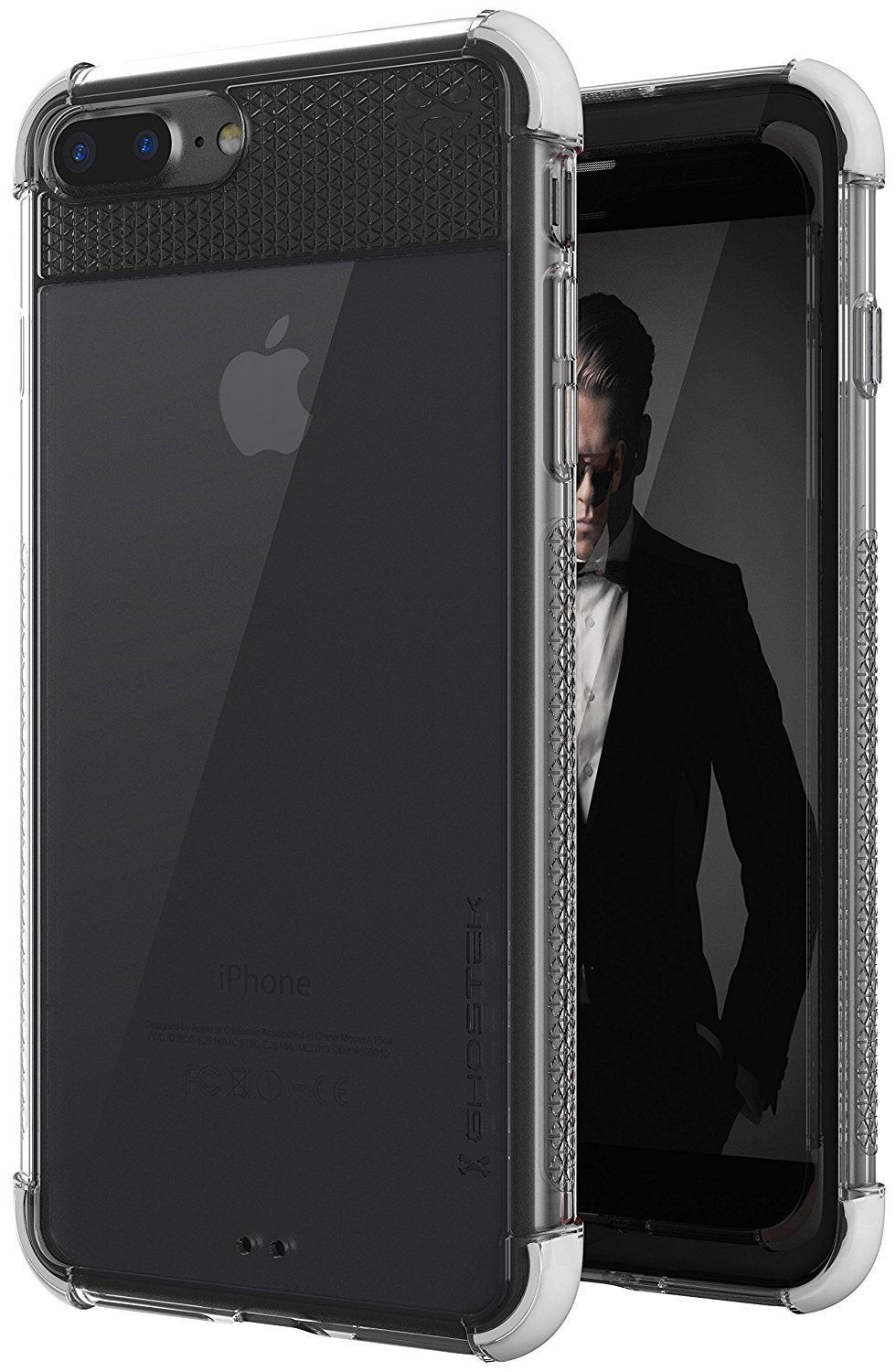 iPhone 8+ Plus Case, Ghostek Covert 2 Series for iPhone 8+ Plus Protective Case [ White] (Color in image: White)