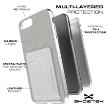 Load image into Gallery viewer, Ghostek Exec2 iPhone 7 Plus / 8 Plus Wallet Case Military Grade Standard Drop Tested | Black (Color in image: Purple)
