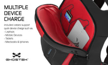 Load image into Gallery viewer, Ghostek NRGbag Red Series Computer Laptop Messenger Backpack Book Bag + Battery Power Bank | Water Resistant | 7000mAh (Color in image: Blue)
