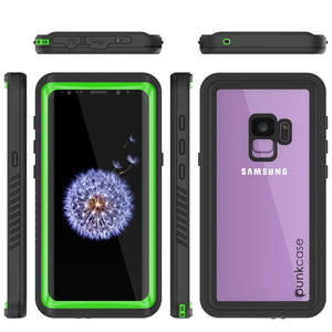 Galaxy S9 Waterproof Case, Punkcase [Extreme Series] [Slim Fit] [IP68 Certified] [Shockproof] [Snowproof] [Dirproof] Armor Cover W/ Built In Screen Protector for Samsung Galaxy S9 [Light Green] (Color in image: Pink)