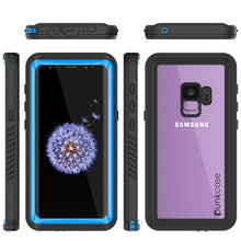 Charger l&#39;image dans la galerie, Galaxy S9 PLUS Waterproof Case, Punkcase [Extreme Series] [Slim Fit] [IP68 Certified] [Shockproof] [Snowproof] [Dirproof] Armor Cover [Light Blue] 
