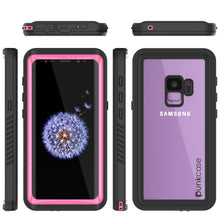 Charger l&#39;image dans la galerie, Galaxy S9 PLUS Waterproof Case, Punkcase [Extreme Series] [Slim Fit] [IP68 Certified] [Shockproof] [Snowproof] [Dirproof] Armor Cover W/ Built In Screen Protector for Samsung Galaxy S9+ [Pink] (Color in image: Black)
