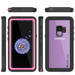 Galaxy S9 PLUS Waterproof Case, Punkcase [Extreme Series] [Slim Fit] [IP68 Certified] [Shockproof] [Snowproof] [Dirproof] Armor Cover W/ Built In Screen Protector for Samsung Galaxy S9+ [Pink] (Color in image: Black)