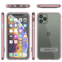 Load image into Gallery viewer, iPhone 11 Pro Max Case, PUNKcase [LUCID 3.0 Series] [Slim Fit] Armor Cover w/ Integrated Screen Protector [Rose Gold] (Color in image: Black)
