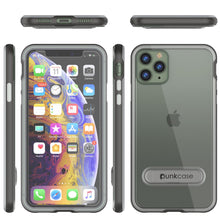 Load image into Gallery viewer, iPhone 11 Pro Max Case, PUNKcase [LUCID 3.0 Series] [Slim Fit] Armor Cover w/ Integrated Screen Protector [Grey] (Color in image: Black)
