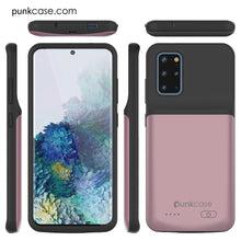 Charger l&#39;image dans la galerie, PunkJuice S20+ Plus Battery Case Rose - Fast Charging Power Juice Bank with 6000mAh (Color in image: Rose-Gold)
