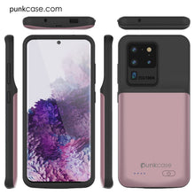 Charger l&#39;image dans la galerie, PunkJuice S20 Ultra Battery Case Rose - Fast Charging Power Juice Bank with 6000mAh (Color in image: Rose-Gold)
