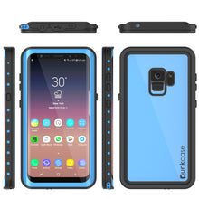 Load image into Gallery viewer, Galaxy S9 Waterproof Case PunkCase StudStar Light Blue Thin 6.6ft Underwater IP68 ShockProof (Color in image: white)
