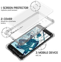 Load image into Gallery viewer, HTC 10 Case, Ghostek® Covert Clear Series Premium Slim Hybrid | w/Screen Protector | Ultra Fit (Color in image: Dark Gray)
