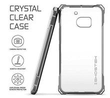 Load image into Gallery viewer, HTC 10 Case, Ghostek® Covert Dark Grey Series Premium Slim Hybrid | w/Screen Protector | Ultra Fit (Color in image: Clear)

