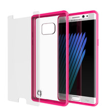 Load image into Gallery viewer, Note 7 Case Punkcase® LUCID 2.0 Pink Series w/ PUNK SHIELD Screen Protector | Ultra Fit (Color in image: clear)
