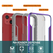 Charger l&#39;image dans la galerie, Punkcase iPhone 13 Mini ravenger Case Protective Military Grade Multilayer Cover [Rainbow] 
