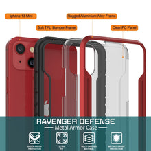 Charger l&#39;image dans la galerie, Coque de défense militaire Punkcase Armor Stealth MAG pour iPhone 15 Plus, protection multicoque de qualité supérieure [rouge]
