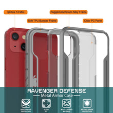 Load image into Gallery viewer, Coque de protection Punkcase Ravenger MAG Defense pour iPhone 14 Plus, de qualité militaire, à plusieurs couches [Gris]
