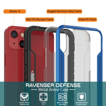 Load image into Gallery viewer, Punkcase iPhone 14 Ravenger MAG Defense Case Coque de protection à plusieurs couches de qualité militaire [Bleu marine]
