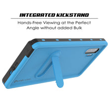 Load image into Gallery viewer, PunkCase Galaxy Note 10 Waterproof Case, [KickStud Series] Armor Cover [Light-Blue] (Color in image: Green)
