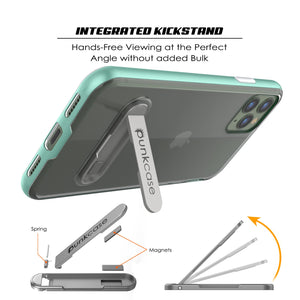 iPhone 11 Pro Max Case, PUNKcase [LUCID 3.0 Series] [Slim Fit] Armor Cover w/ Integrated Screen Protector [Teal] (Color in image: Grey)