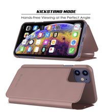 Load image into Gallery viewer, Punkcase iPhone 11 / XI Reflector Case Protective Flip Cover [Rose] (Color in image: Blue)
