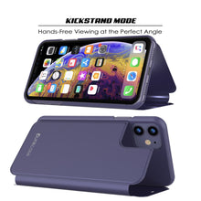 Load image into Gallery viewer, Punkcase iPhone 11 / XI Reflector Case Protective Flip Cover [Purple] (Color in image: Blue)
