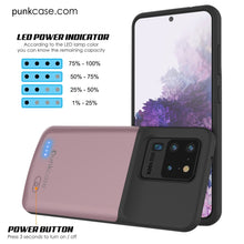 Charger l&#39;image dans la galerie, PunkJuice S20 Ultra Battery Case Rose - Fast Charging Power Juice Bank with 6000mAh (Color in image: Gold)
