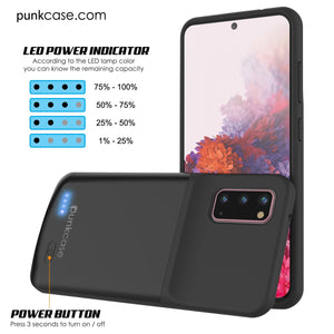 PunkJuice S20 Battery Case All Black - Fast Charging Power Juice Bank with 4800mAh (Color in image: Rose-Gold)