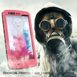 LG G3 Waterproof Case, Ghostek Atomic Pink W/ Attached Screen Protector Slim Fitted  LG G3 (Color in image: purple)