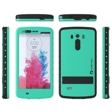 Charger l&#39;image dans la galerie, LG G3 Waterproof Case, Ghostek Atomic Teal W/ Attached Screen Protector  Slim Fitted  LG G3 (Color in image: black)
