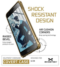 Load image into Gallery viewer, LG G5 Case, Ghostek® Gold Covert Premium Slim Hybrid Protective Cover | Lifetime Warranty Exchange (Color in image: PInk)
