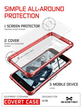 Load image into Gallery viewer, LG G5 Case, Ghostek® Red Covert Premium Slim Hybrid Protective Cover | Lifetime Warranty Exchange (Color in image: Gold)
