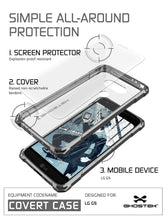 Load image into Gallery viewer, LG G5 Case, Ghostek® Space Grey Covert Premium Hybrid Protective Cover | Lifetime Warranty Exchange (Color in image: Clear)
