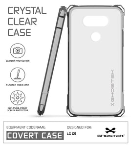 LG G5 Case, Ghostek® Space Grey Covert Premium Hybrid Protective Cover | Lifetime Warranty Exchange (Color in image: Red)
