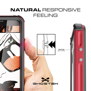 LG G6 WATERPROOF CASE | ATOMIC 3 SERIES | RED (Color in image: Silver)