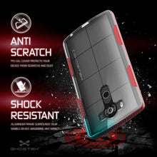 Load image into Gallery viewer, LG V10 Case, Ghostek® Cloak Red Slim Hybrid Impact Armor Cover | Lifetime Warranty Exchange (Color in image: silver)
