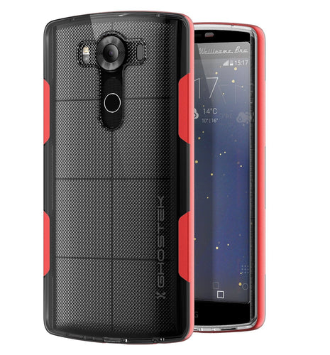 LG V10 Case, Ghostek® Cloak Red Slim Hybrid Impact Armor Cover | Lifetime Warranty Exchange (Color in image: red)