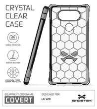 Charger l&#39;image dans la galerie, LG v20 Case, Ghostek® Covert Space Grey, Premium Impact Armor | Lifetime Warranty Exchange (Color in image: clear)
