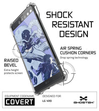 Charger l&#39;image dans la galerie, LG v20 Case, Ghostek® Covert Clear, Premium Impact Protective Armor | Lifetime Warranty Exchange (Color in image: gold)
