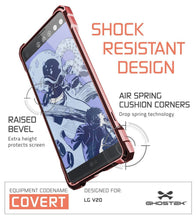 Charger l&#39;image dans la galerie, LG v20 Case, Ghostek® Covert Peach, Premium Impact Protective Armor | Lifetime Warranty Exchange (Color in image: space grey)
