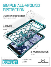 Charger l&#39;image dans la galerie, LG v20 Case, Ghostek® Covert Teal, Premium Impact Protective Armor | Lifetime Warranty Exchange (Color in image: rose pink)
