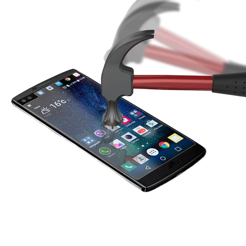 LG v10 Punkcase Glass SHIELD Tempered Glass Screen Protector 0.33mm Thick 9H Glass (Color in image: clear)