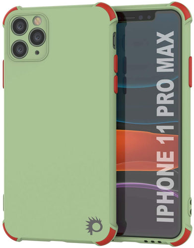 Punkcase Protective & Lightweight TPU Case [Sunshine Series] for iPhone 11 Pro Max [Light Green] (Color in image: Light Green)