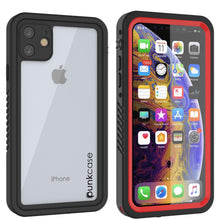 Charger l&#39;image dans la galerie, iPhone 11 Waterproof Case, Punkcase [Extreme Series] Armor Cover W/ Built In Screen Protector [Red] (Color in image: Red)

