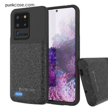 Charger l&#39;image dans la galerie, PunkJuice S20 Ultra Battery Case Patterned Black - Fast Charging Power Juice Bank with 6000mAh (Color in image: Rose-Gold)
