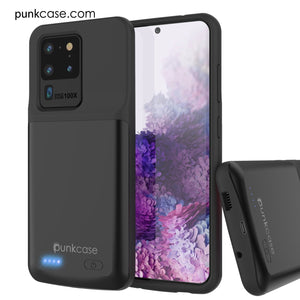 PunkJuice S20 Ultra Battery Case All Black - Fast Charging Power Juice Bank with 6000mAh (Color in image: Rose-Gold)