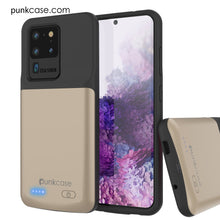 Charger l&#39;image dans la galerie, PunkJuice S20 Ultra Battery Case Gold - Fast Charging Power Juice Bank with 6000mAh (Color in image: Rose-Gold)
